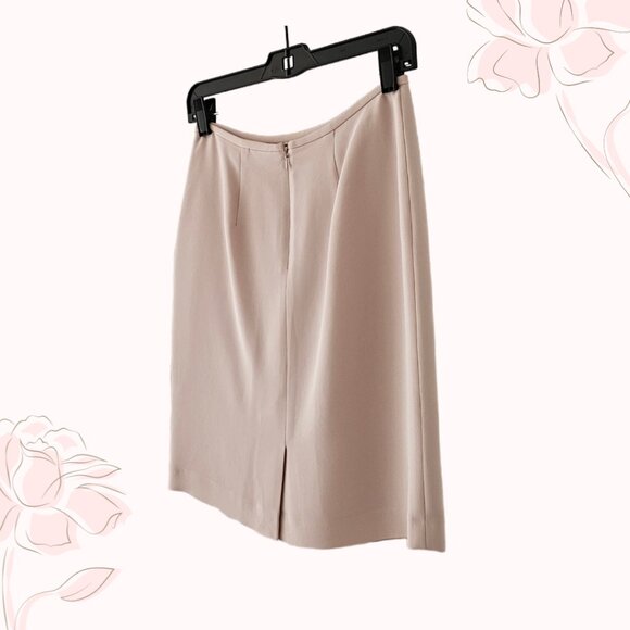 Petite Sophisticate Vintage Pencil Suit Skirt | Pre-Loved | 4P | Powder Pink - Picture 5 of 16